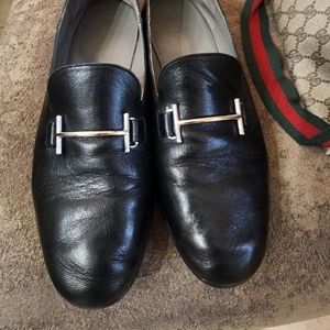 Hermès loafers black an silver hardware